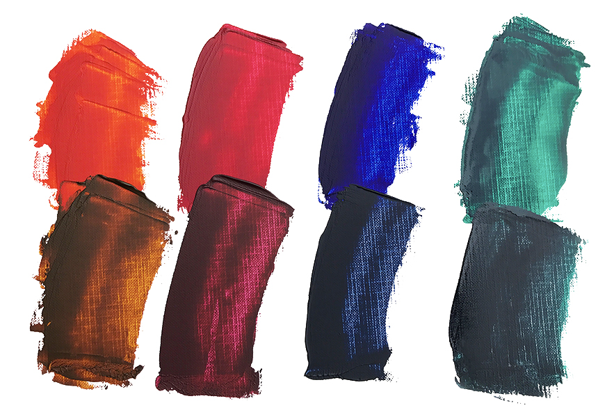 Mixing colors with Chromatic Black