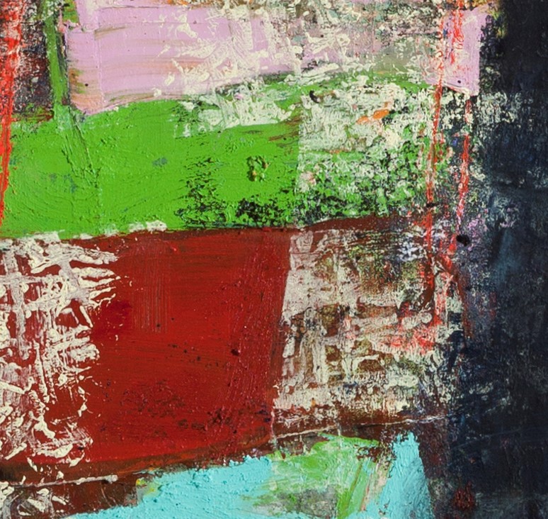 Cold Wax Painting Detail