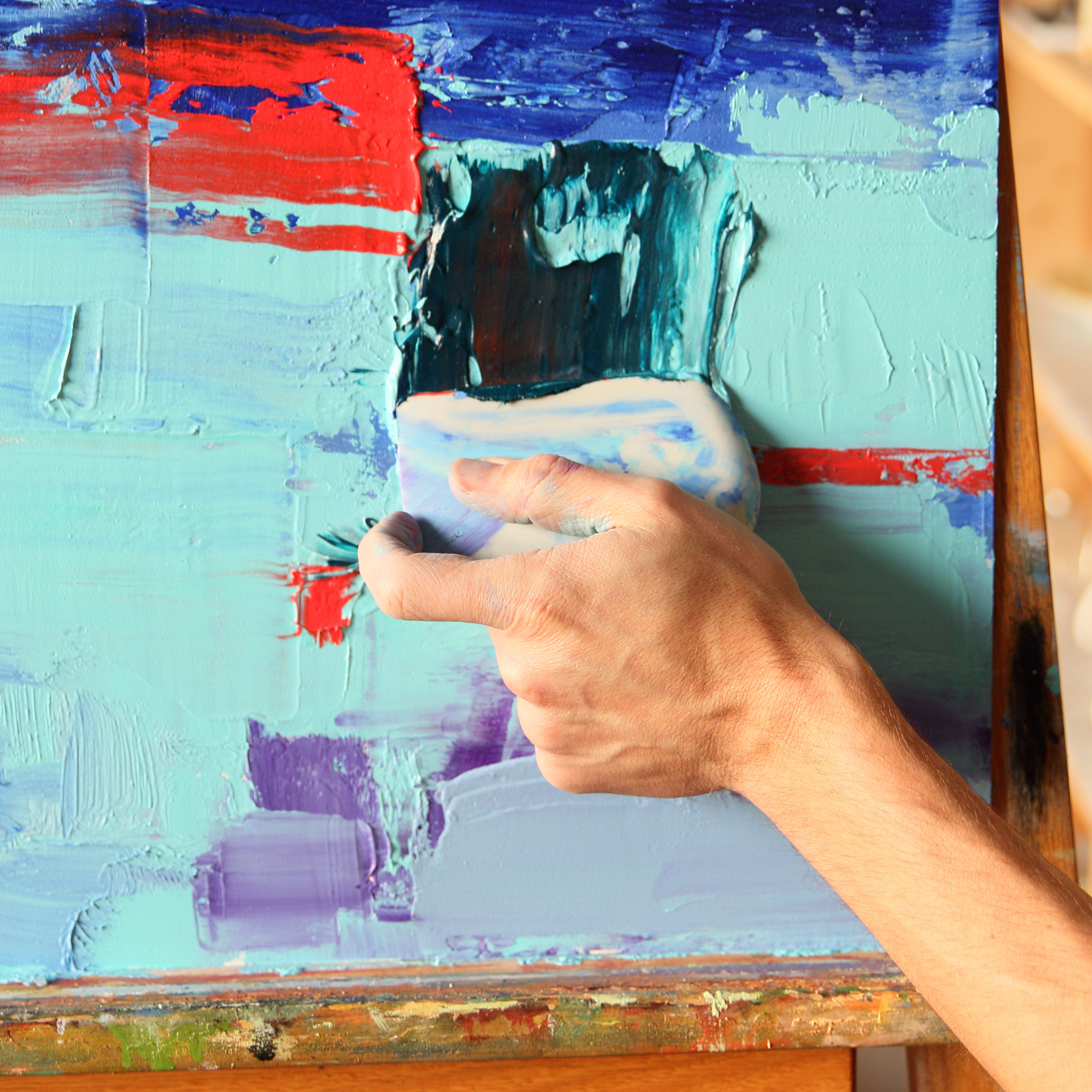 cold wax painting with gamblin cold wax medium